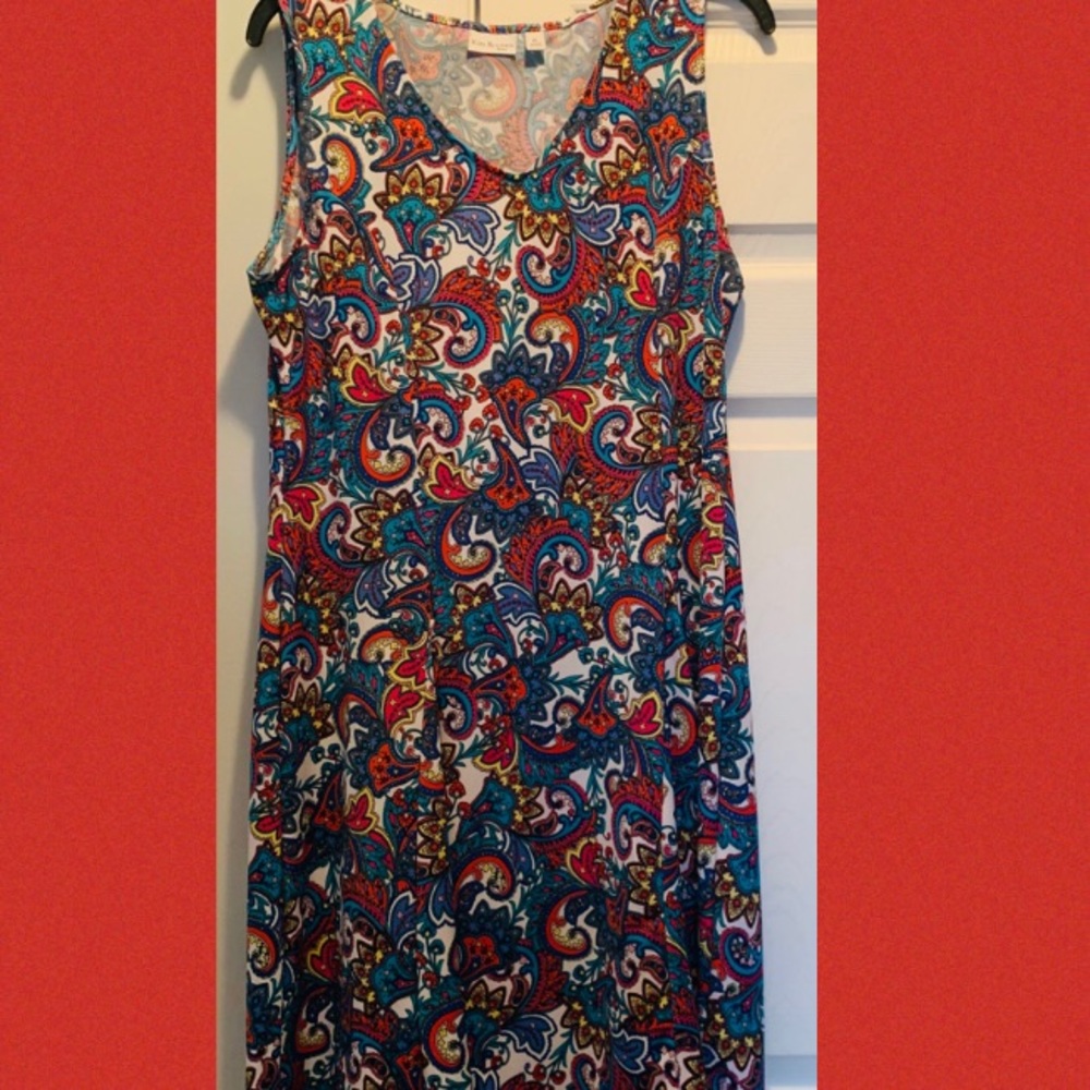Spring Multicolored Dress-size PL -Perfect! - Picture 2 of 3